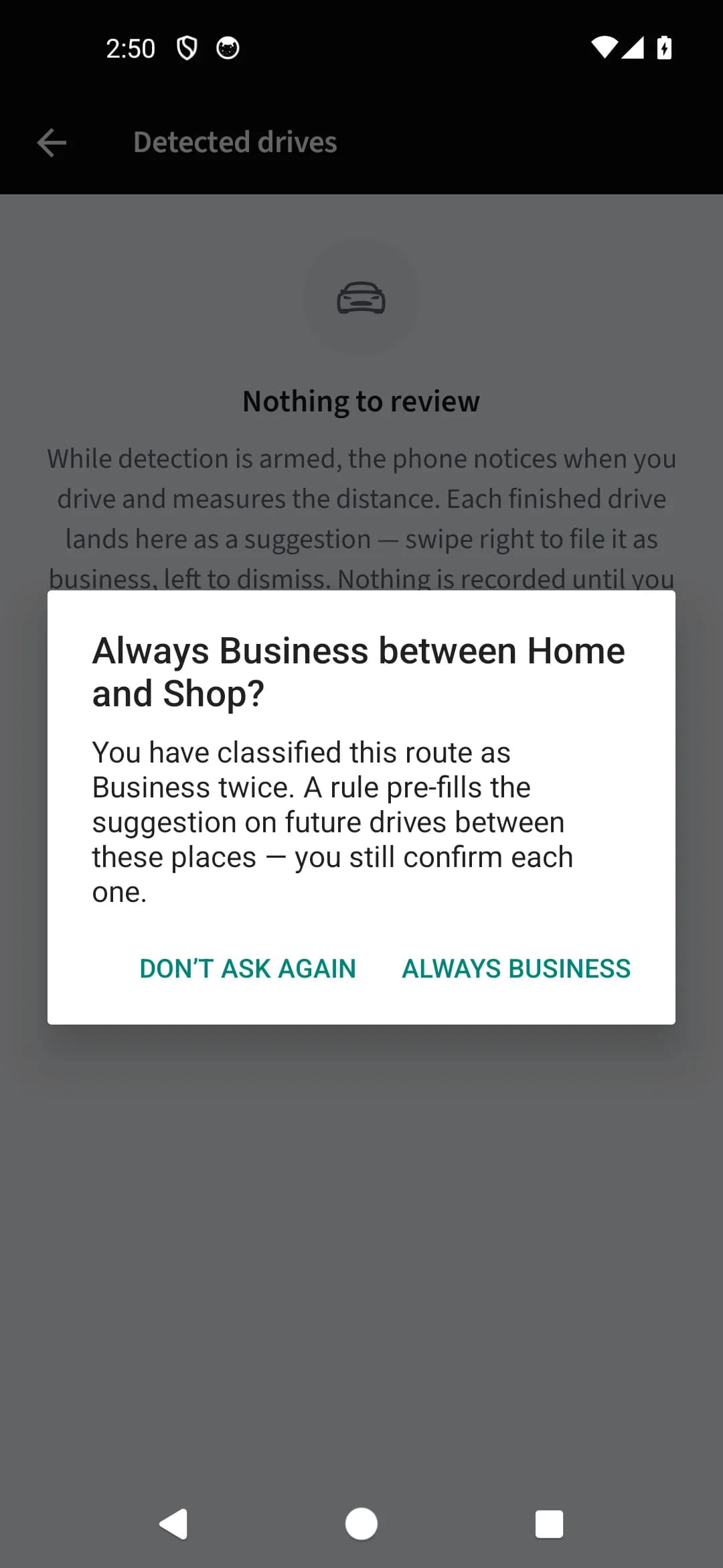 Set up route rules — Answer the offer