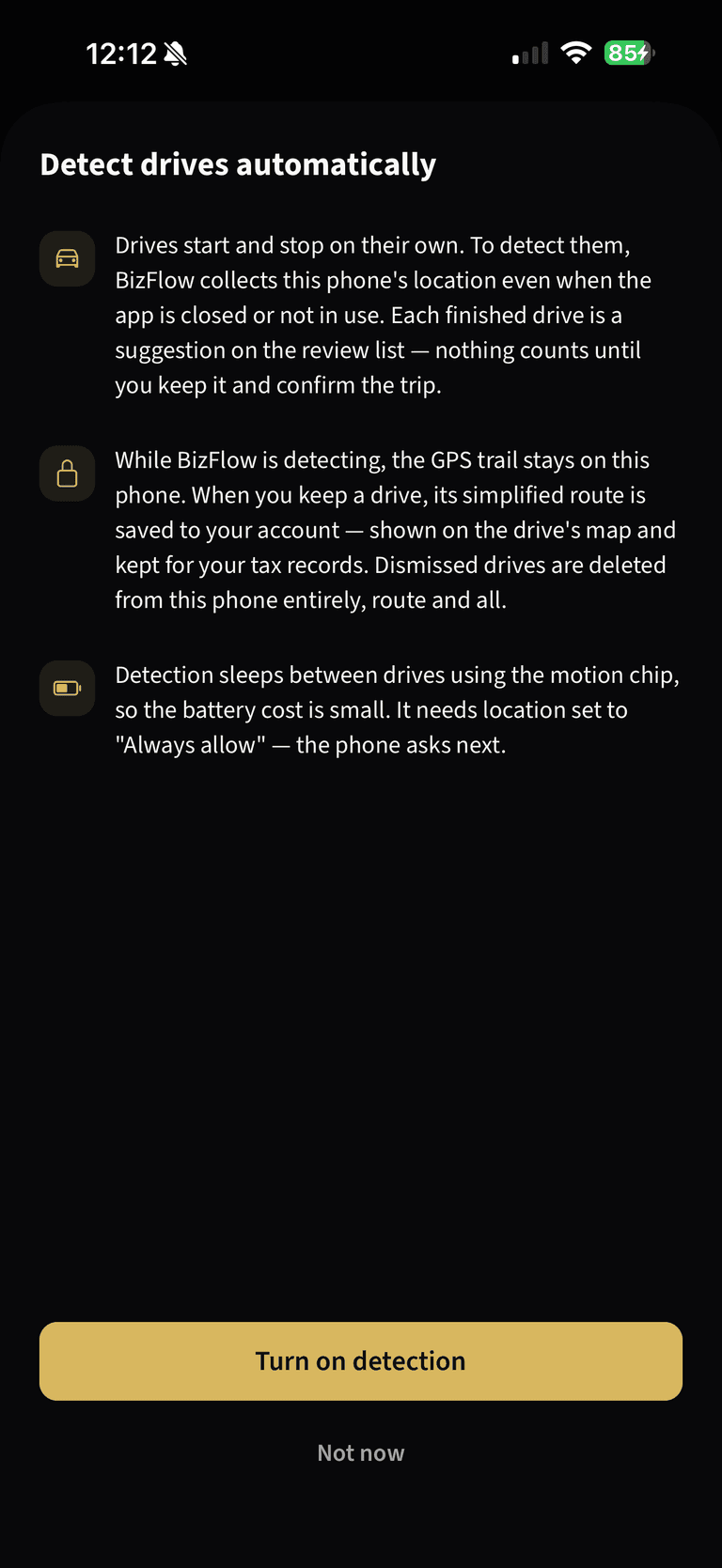 Turn on automatic drive detection — Flip the switch and read the sheet