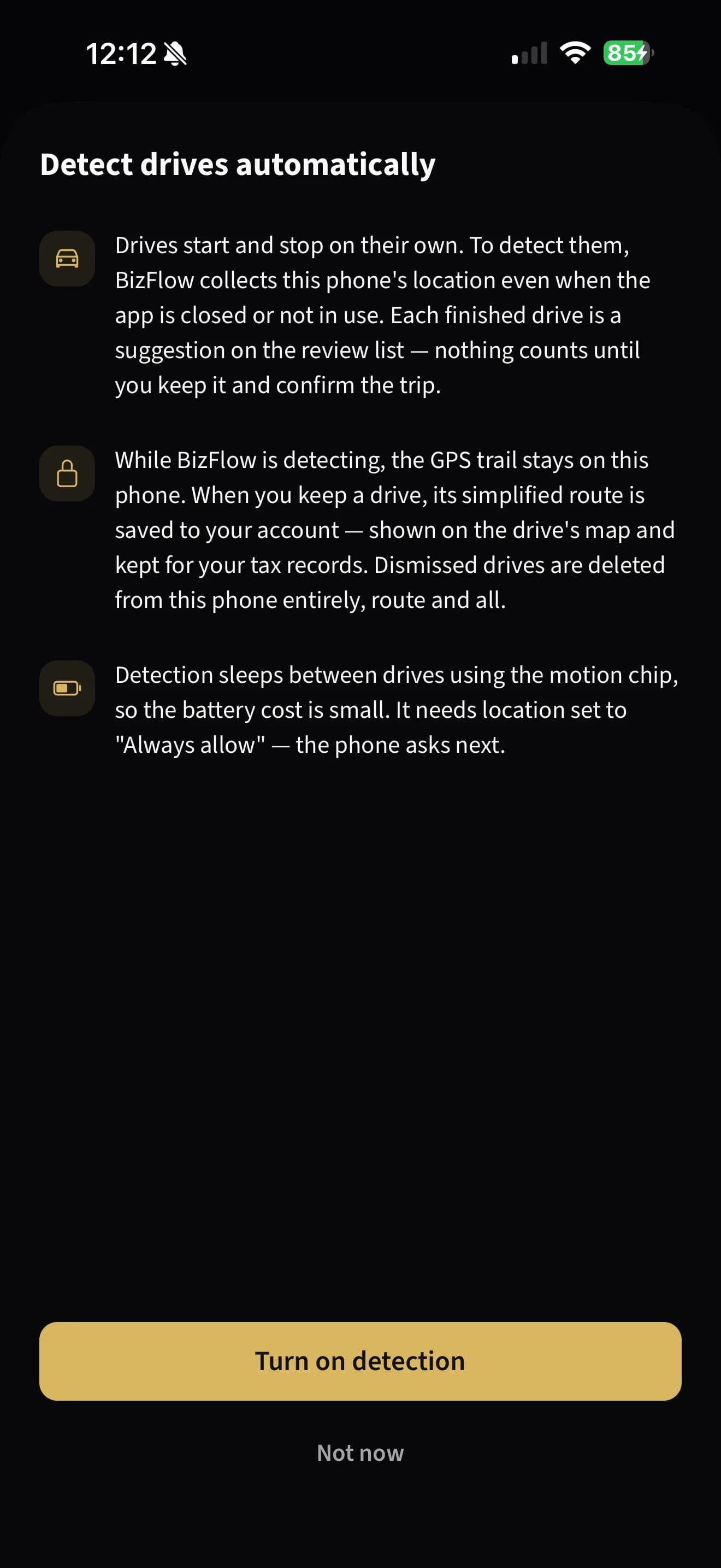 Turn on automatic drive detection — Flip the switch and read the sheet