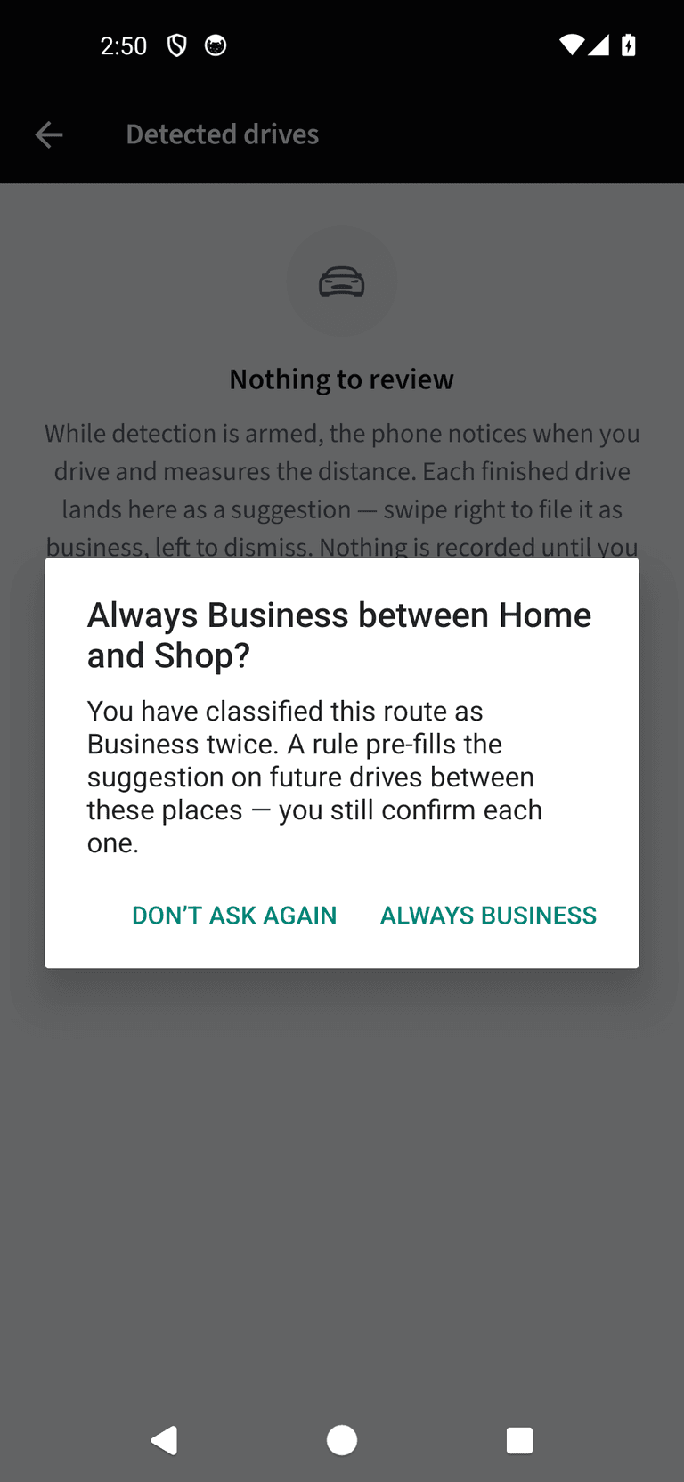 Set up route rules — Answer the offer